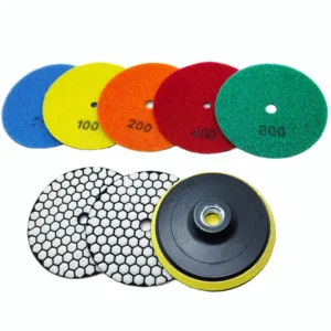 4 Inch Dry Polishing Pad Sharp Flexible 100mm Diamond Polishing Pads for Granite Marble Stone Concrete Sanding Disc