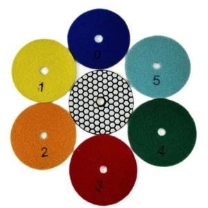 4 Inch Dry Polishing Pad Thickened Marble Grinding Disc for Concrete Flooring and Marble