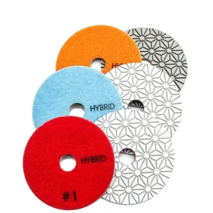 4 Inch Flexible Wet Diamond 3 Step Polishing Pads for Quartz Marble and Granite OEM Coarse Abrasive