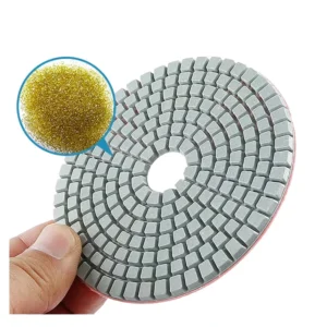 4 Inch Gemstone Grinding Tools Abrasive Pad Diamond Polishing Pads Polishing Discs for Ceramics Wet Use