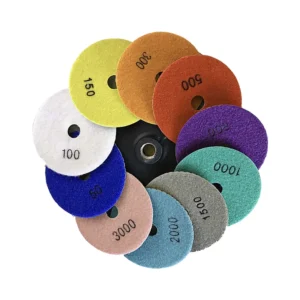 4 Inch Marble Resin Polishing Pads for Granite Quartz Floor Wet Use