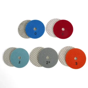 4 Inch Quartz Wet Polishing Pad Diamond Marble Floor 3 Step Diamond Polishing Pad
