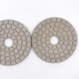 4 Inch Resin Flexible Diamond Floor Polishing Buffing Pad Wet Dry for Granite Marble Quartz Engineer Stone 100mm OEM