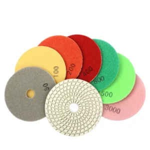 4-Inch Wet Dry Granite Concrete Marble Stone Polishing Power Tools Kit 100mm Diamond Polishing Pads Buffing Pads for Floor