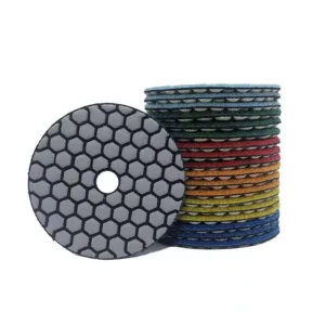 4 Inches Diamond Polishing Pads 100mm Resin Bond Flexible Sanding Disk for Granite Marble Concrete OEM Customizable 5in Outer