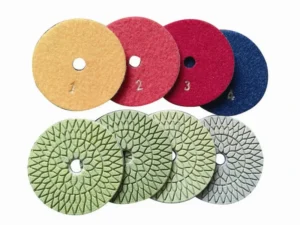 4 Step Wet Polishing Buffing Pads 4 Inch for Stone Granite Marble Very Fine Abrasive