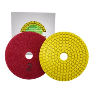 4 inch 100x16mm 2# 3 Step Buff Diamond Polishing Pads for Quartz Stone Concrete Floor