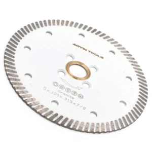 4.5″/5″ (115/125mm) Hot Press Turbo Diamond Saw Blade Dry/Wet Cutting for Granite/Marble/Engineered Stone (Industrial Discs)
