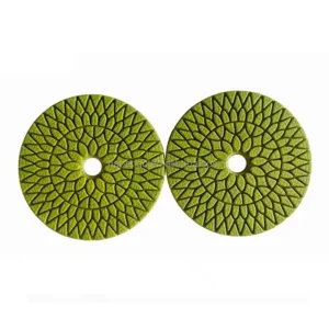 4Inch 4 Steps Flexible Diamond Wet Polishing Pad for Black Granite Polishing Pad for Stone Grinding Pad