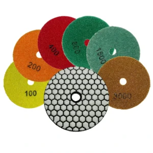 4in 100mm Diamond Polish Pad for Floor Marble Ceramic Polishing Hand Held Machine Compatible 2500 RPM Custom Color