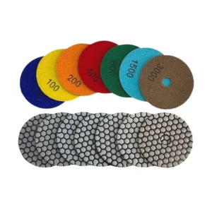 4in Dry Polishing Pads Diamond Polish Pad For Buffing Concrete Floor