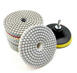 4inch 100mm Diamond Dry Polishing Pads Flexible Soft Pads for Angel Grinder Granite Marble Stone China Factory Polishing Pads