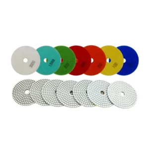 4inch 100mm Diamond Wet Flexible Polishing Pads Sanding Disc Polishing Disc Abrasive Tools for Marble Granite on Angle Grinder
