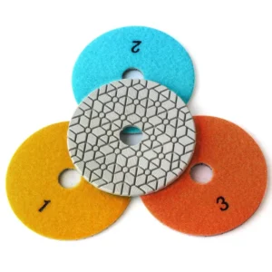4inch Diamond Polishing Pads 3 Steps Floor Diamond Polishing Pads for Stone Concrete Tile