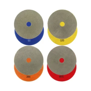 4inch Electroplated Diamond Polishing Pads for Abrasive Marble Granite Quartz Glass Polishing Disc OEM Coarse Fine Grit 60#-400#