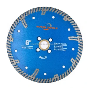 5-6 Inch 115-150mm Hot Diamond Turbo Cutting Disc Saw Blade with Side Protection Teeth for Tile Granite Marble Stone