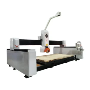5 Axis CNC Bridge Saw Marble Granite Tombstone Cutting Stone Milling Engraving Machine