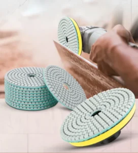 5 Inch 125mm Diamond Polishing Pads High Stone Abrasive Pad for Granite Concrete 3 Step Dry Wet Process OEM