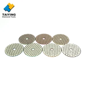 5 Inch 125mm Dry Flexible Diamond Polishing Pads Coarse To Fine Sanding Discs For Granite Marble Quartz Concrete OEM