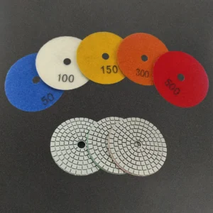 5 Inch Stone Polishing Tools Diamond Polishing Pads for Granite Marble Limestone Quartz