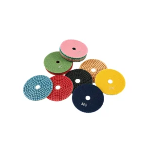 50# 100# 200# 400# 800# 1500# Grit Wet Diamond Polishing Pads 4 Inch 100mm for Concrete Stone