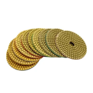 50#-1500# Grit 4 Inch 100mm Wet Diamond Polishing Pads For Concrete Floor Stone Granite Marble