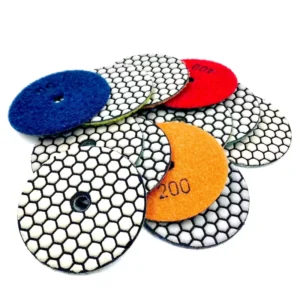 50-150mm Dry Flexible Resin Bond Diamond Buffing Polishing Pads Very Fine Grit for Granite Marble Quartz Stone Angle Grinder