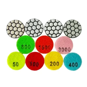 50 mm Diamond Dry Flexible High Shine Buffing Pads 100 Grit Fine Abrasive OEM for Granite Marble Diamond Polishing Pad