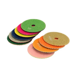 50# to 1500# Grit Wet Diamond Polishing Pads 4 Inch 100mm for Concrete Stone Marble Granite Polishing