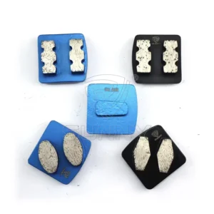 6 220# Grit Diamond Grinding Shoes Floor 2 Segments Concrete Polishing Abrasive Tools For Brand Grinder Use