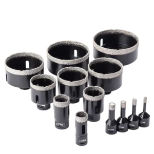 6-35MM M14 Thread Dry Vacuum Brazed Diamond Drilling Core Bit Ceramic Tile Hole Saw Granite Marble Drill Bits