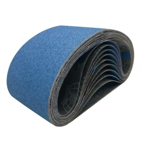 60 80 120 150 240 320 400 Grit 4*24 Inch Aluminium Oxide Abrasive Sanding Belt 610*100mm Blue Grinding Polishing Sandpaper Belt