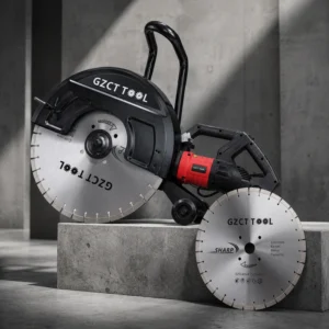 6000W Electric Concrete Cutter 20 Inch 520mm Cutting Saw Machine Set with Diamond Blade for Road Wall Asphalt Cutting Work
