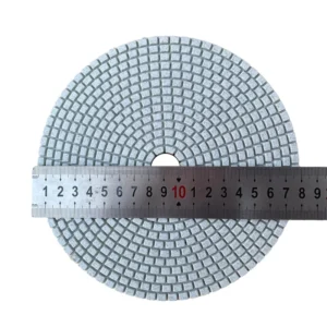 7 Inch 180mm White Resin Diamond Wet Polishing Pads Customized OEM Support for Granite and Marble