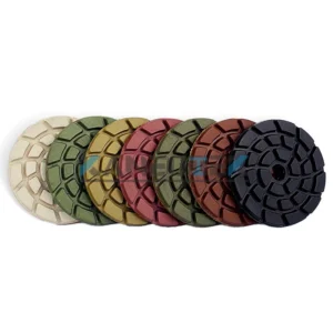 7 Step Resin Bond Wet and Dry Diamond Floor Polishing Pad for Polishing Machine Concrete Stone Granite Floor