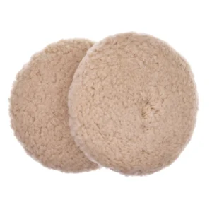 7Inch 180mm Double Sided 100% Woolen Polishing Pad Grinding Wheel with 5/8-inch Bolts Wool Polishing Pad for Car Care Polishing