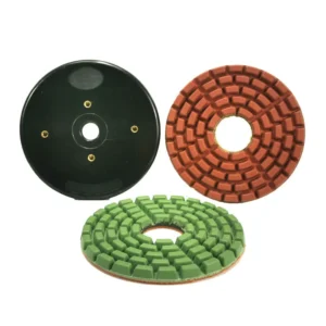 8 Inch Stone Polishing Pads Granite Polishing Disc with Continuous Ring for Granite Slab Used for Automatic Polishing Lines
