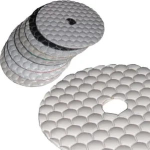 80 180mm Dry Diamond Polish Pads Resin Bond Flexible for Concrete Stone Marble Granite OEM Angle Grinder Compatible