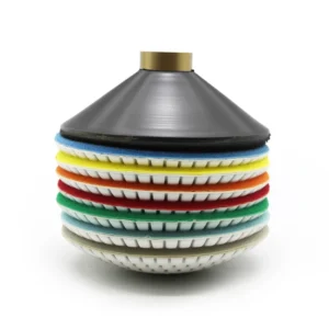 80mm 100mm 50-3000# Bowl Shape Wet Diamond Polishing Pad With 50-3000# Abrasive Hardness For Granite Marble Stone Polishing