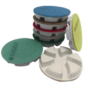 80mm 3 Inch New Type Resin Floor Polishing Pad Grinding for Granite Marble Stone Floor With High Light Grinding
