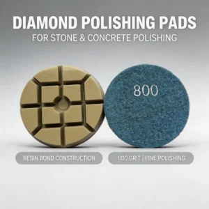 80mm DIY Grade Electric Diamond Wet Resin Polishing Floor Pad for Concrete Grinder Tools