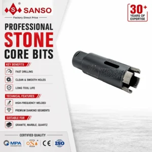 8mm Tile Rock Granite Marble Ceramic Concrete Diamond Core Drill Bit Sets for Angle Grinder