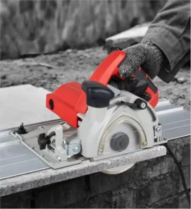 AKX Handheld Electric Circular Plunge 125mm Blade 1400W Track Saw With Guide Rail Marble Tile Cutting Machine