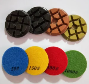 Abrasive Pads 3″ Diamond Concrete Polishing Pads Wet Dry Diamond Disc for Polish Concrete Floor