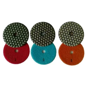 Abrasive Tool 3 Step Diamond Buffing Pad 100mm for Granite Polishing Wet Use Durable