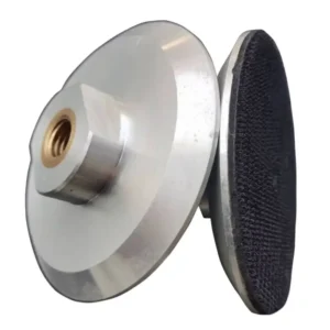 Aluminum Backer Pad Brass Insert Thread Hook and Loop Pad Holder for Handheld Polisher Long Life Stable Run