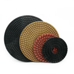 Big Size 7″ 9″ 10″ 14″ 16″ Wet Flexible Diamond Polishing Pads Polishing Disc Sanding Disc Grinding Pad for Granite Stone Marble