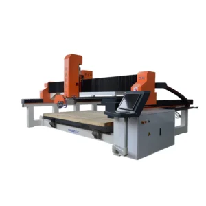 Blade Saw Granite 5 Axis Bridge Cutter Bridge Saw Bench Top Cnc Control Cut Out Sink Hole Marble Cutting Machine