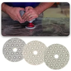 Bolide 3 Step Diamond Grits 100mm Wet Polishing Pad For Marble Quartz Granite Polishing Tools OEM China Manufacturer