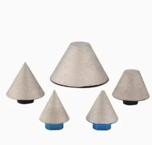 Brazed Diamond Core Drill Bit Flat shaped Grinding Head 1Flute 82 Point Angle Straight Shank for Stone Ceramic Applications